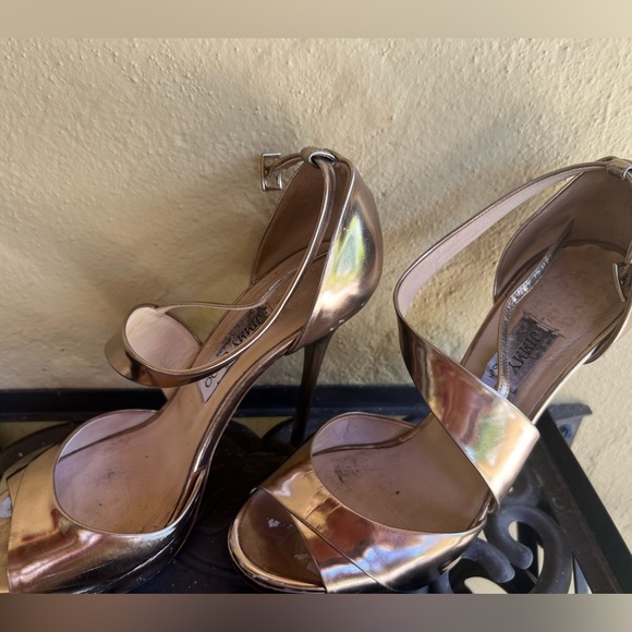 Jimmy Choo Gold Mirror 4” Heel - Picture 5 of 11